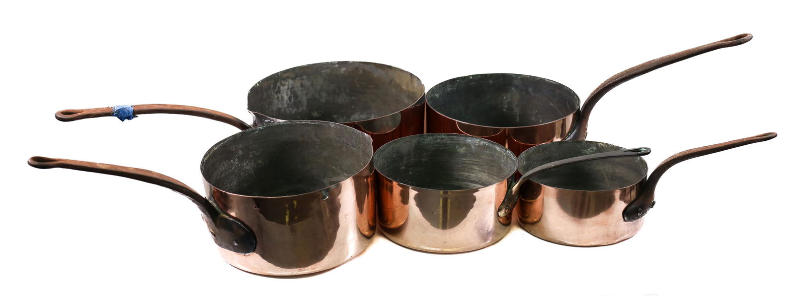 GROUP,  FRENCH COPPER & IRON COOKING POTS (1 of 6)