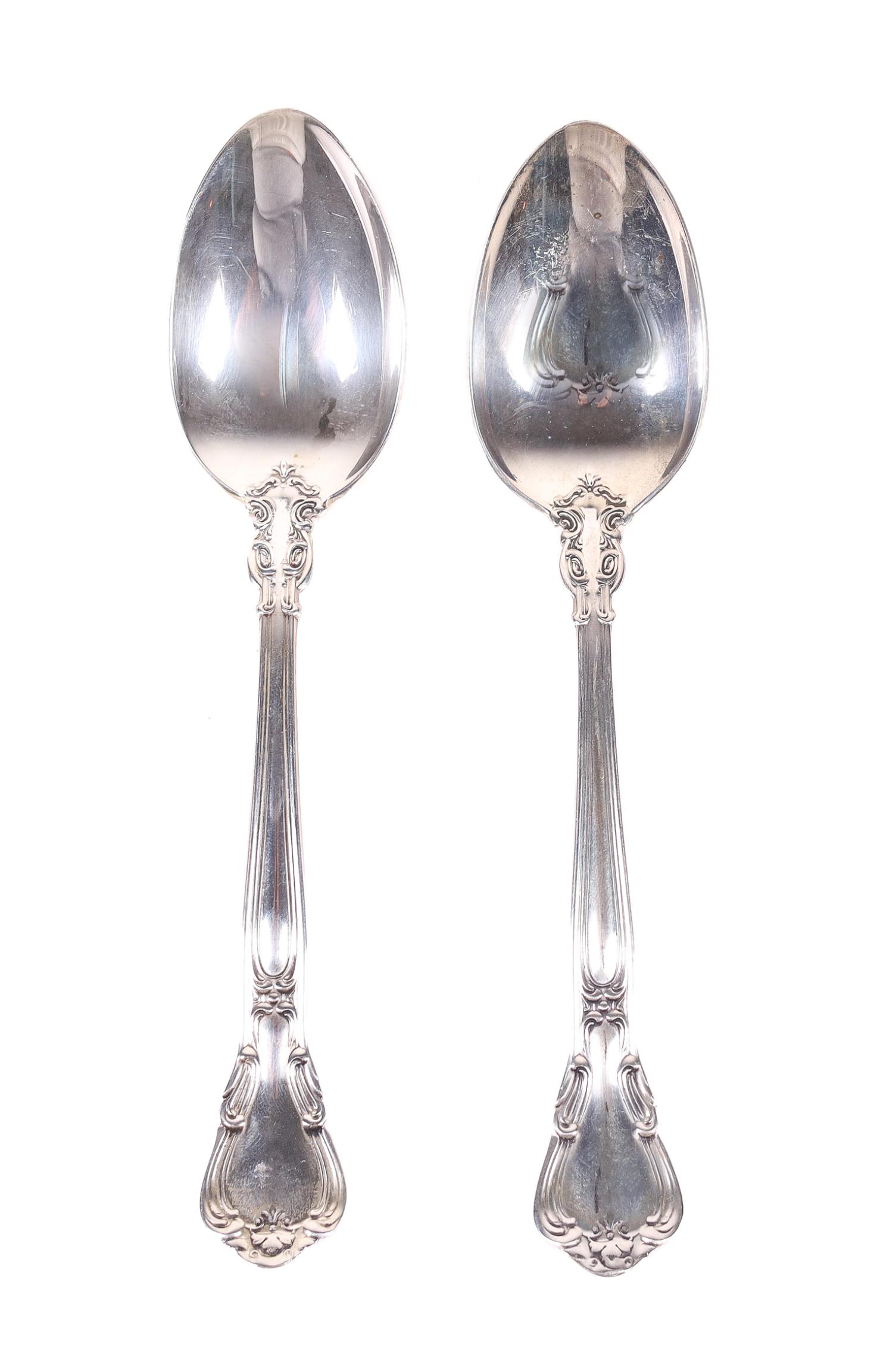 GORHAM CHANTILLY STERLING SILVER SPOONS LOT OF 2 (1 of 3)