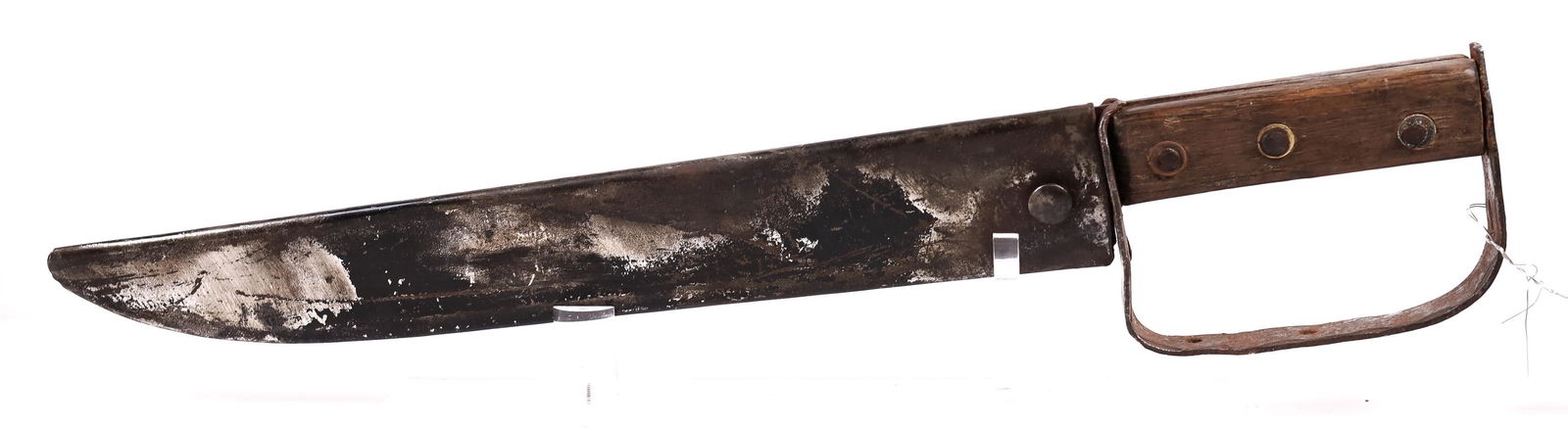 Confederate D-Guard Bowie Wood Slab Knife (1 of 4)