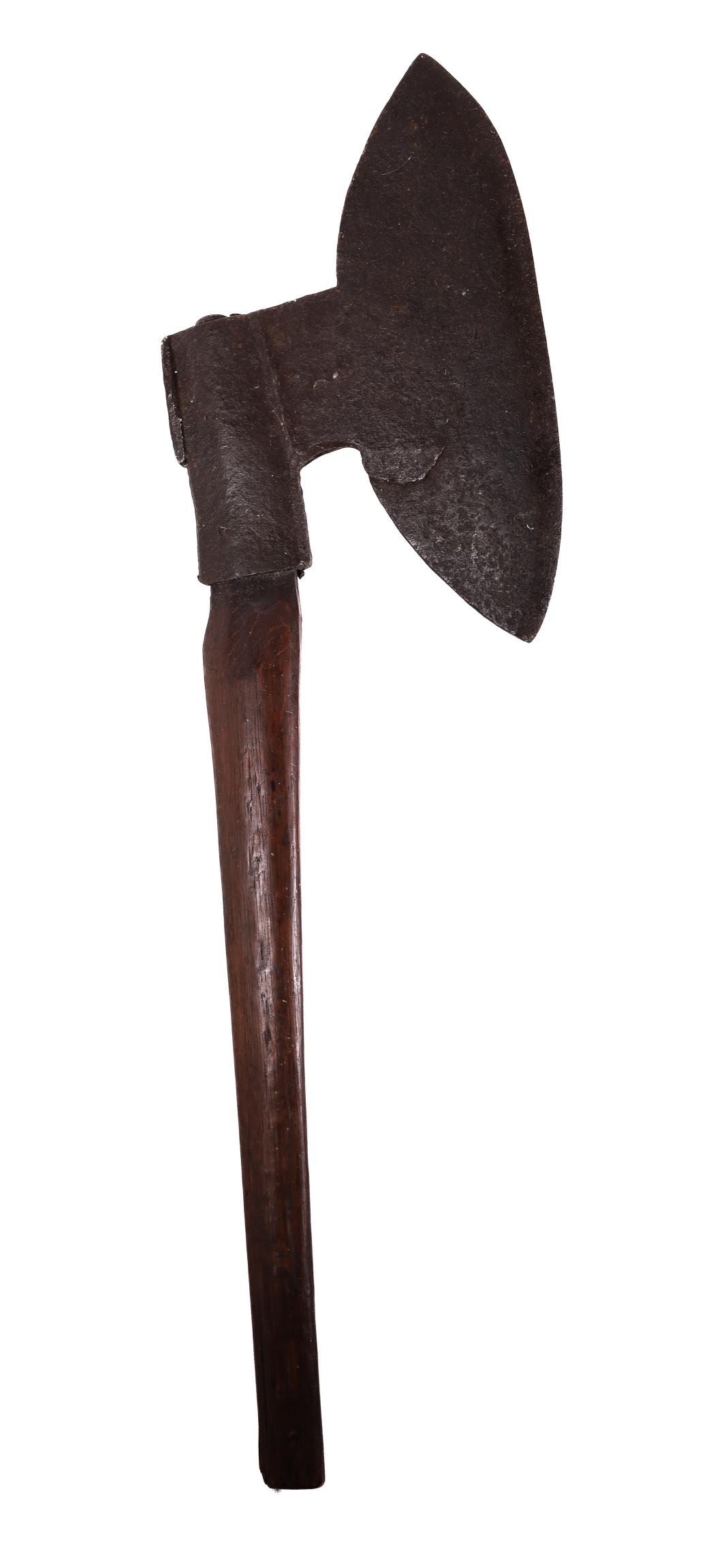 Vintage Broad  Hewing Axe with Mahogany Handle (1 of 5)