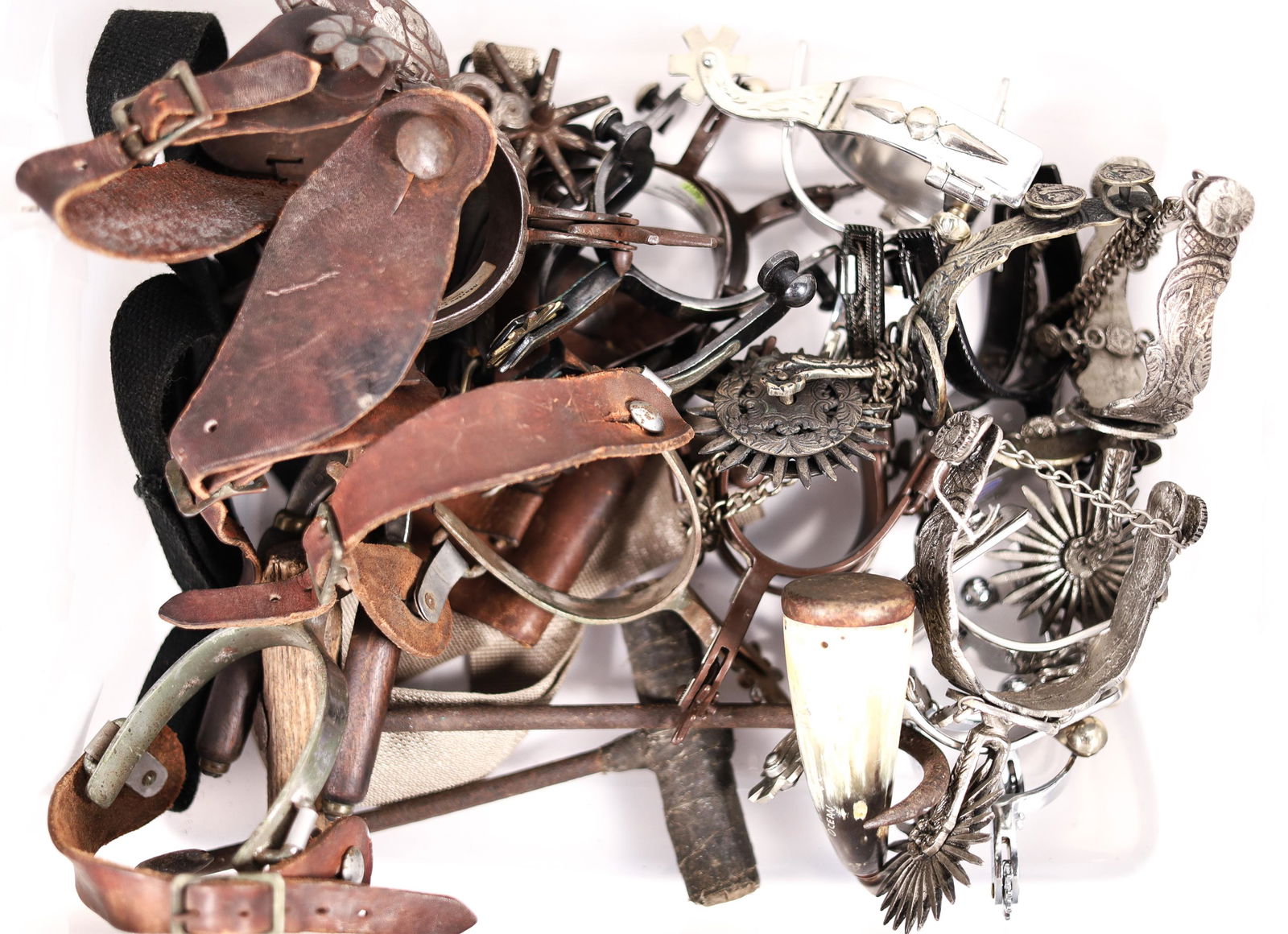 Lot of Assorted Pairs of Spurs (1 of 6)