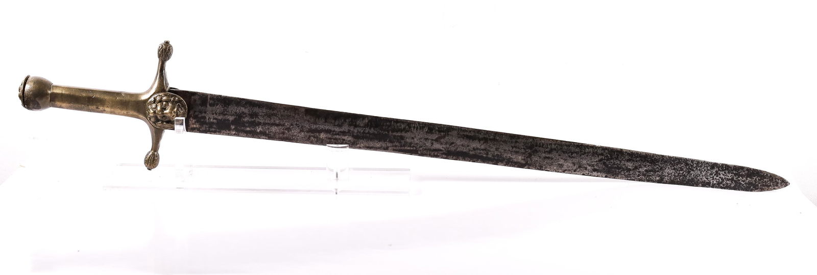 Antique Short Sword with Lion Motif Guard + Pommel (1 of 4)