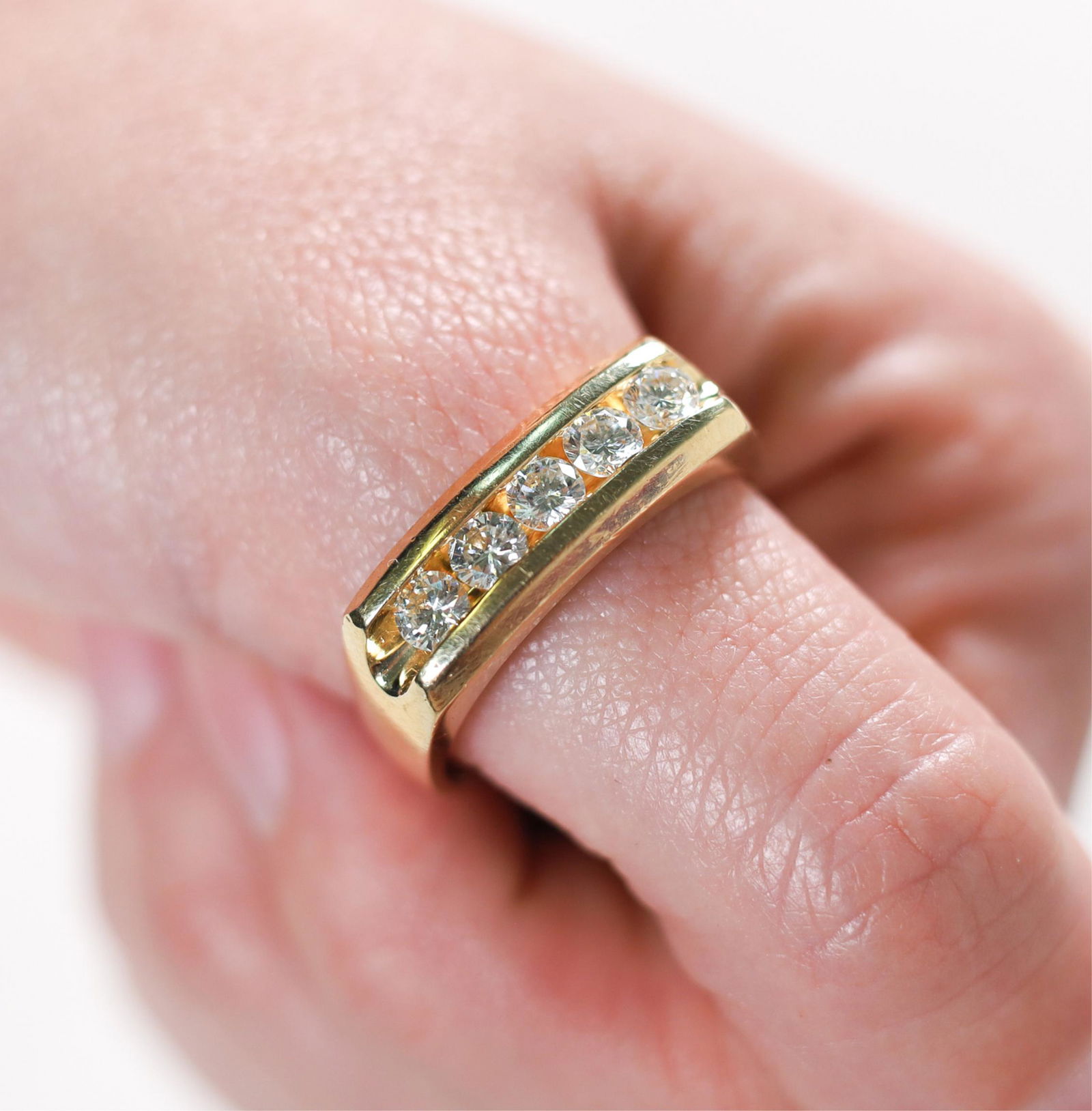 14K YG 0.5CTW DIAMOND RING, SIZE 11.5 (1 of 6)