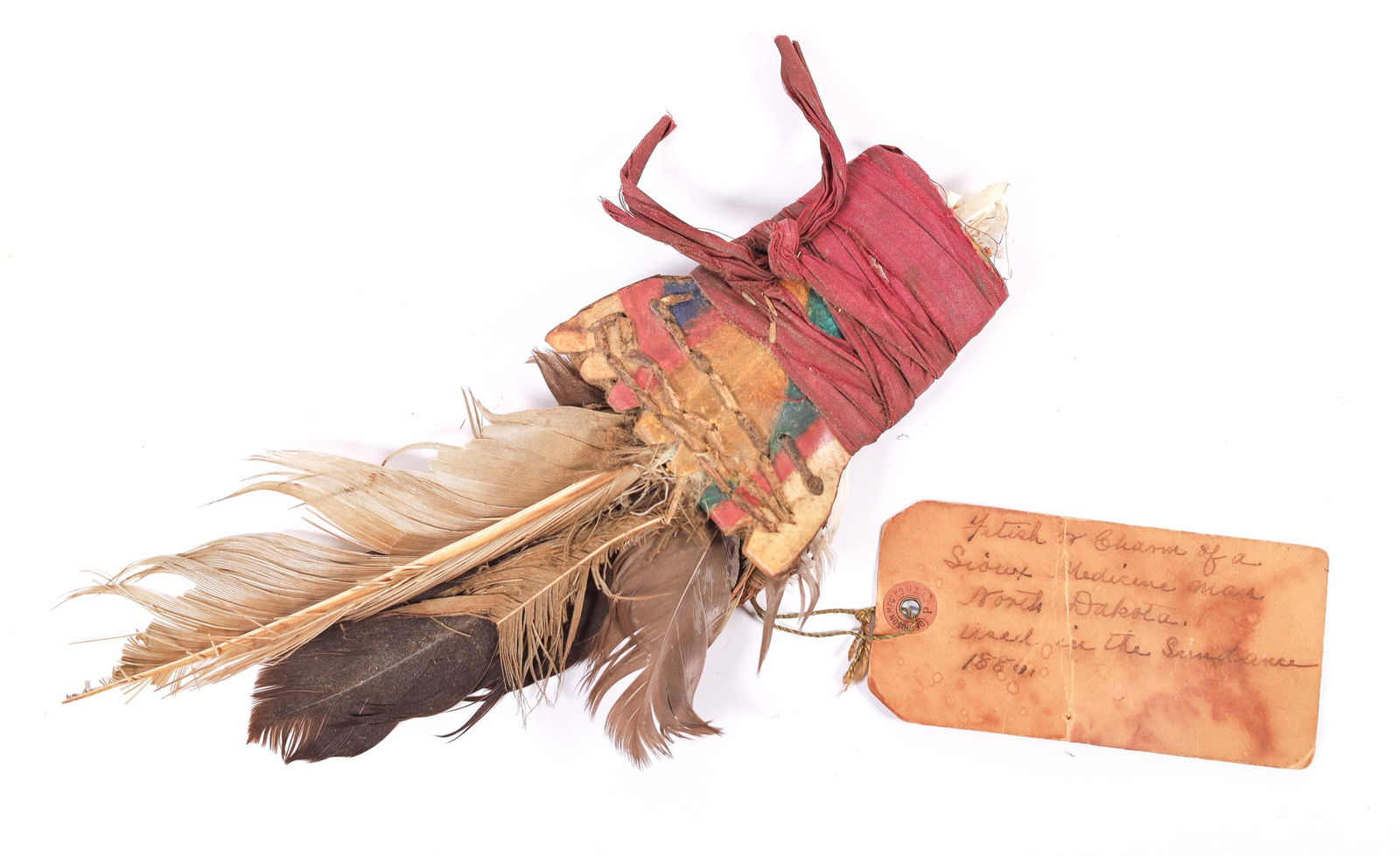 19TH CENTURY SIOUX MEDICINE MAN CHARM (1 of 6)