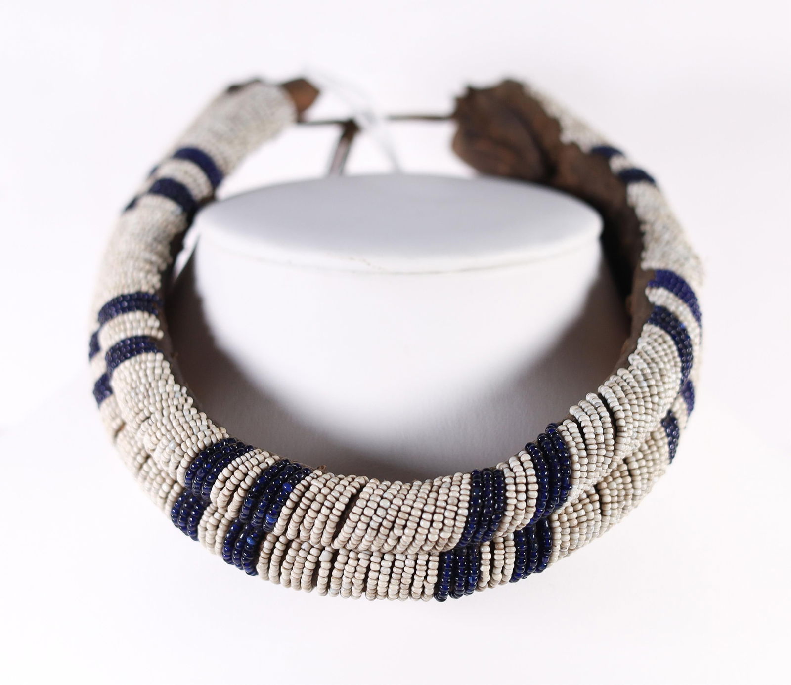 19th C. CROCHETED BEADED NECKLACE (1 of 4)