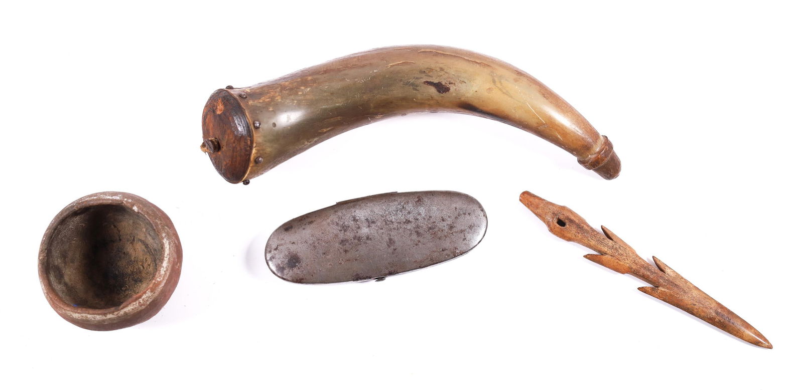 LOT OF 4 MISCELLANEOUS NATIVE AMERICAN ARTIFACTS (1 of 8)