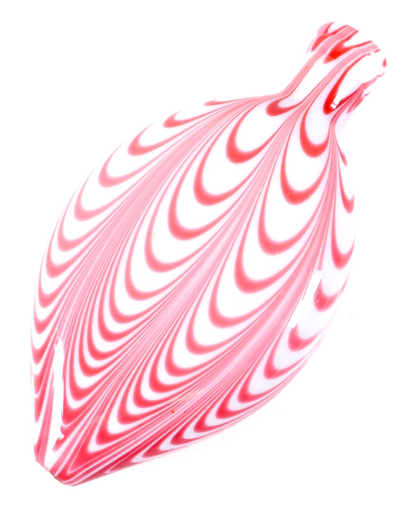 19th C Nailsea Glass Hand Blown Flask (1 of 6)