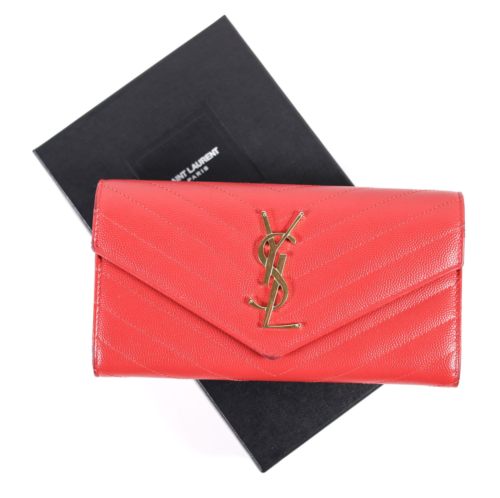 YVES SAINT LAURENT MONOGRAM YSL FOLD PURSE (1 of 7)