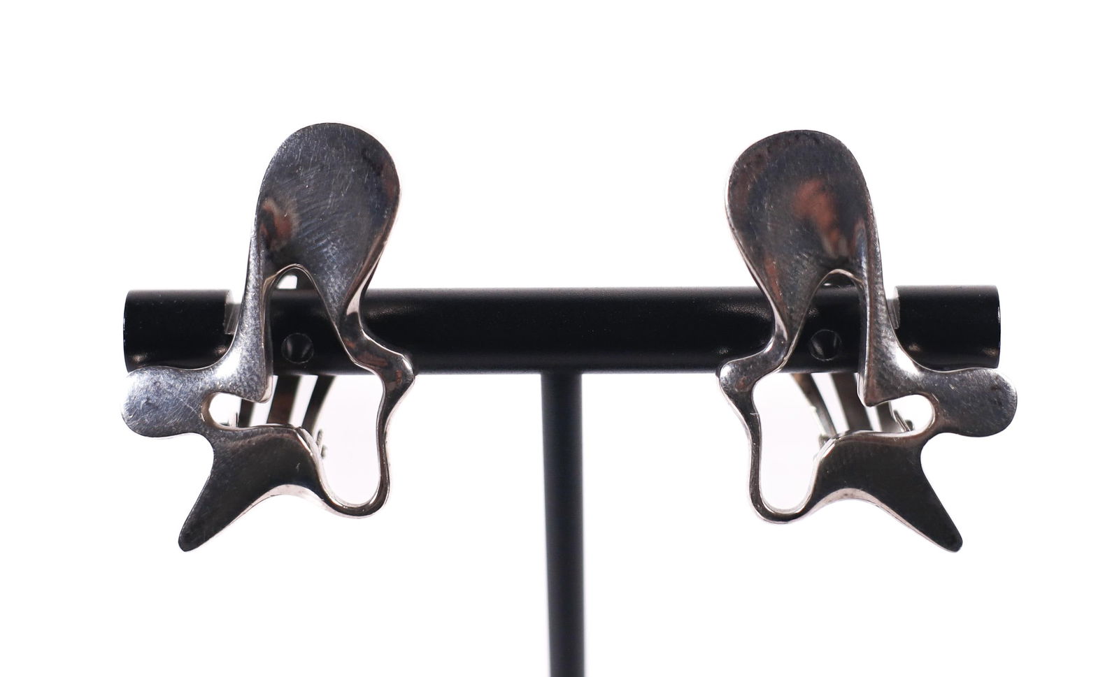 GEORG JENSEN 925 STERLING CLIP-ON EARRINGS (1 of 4)