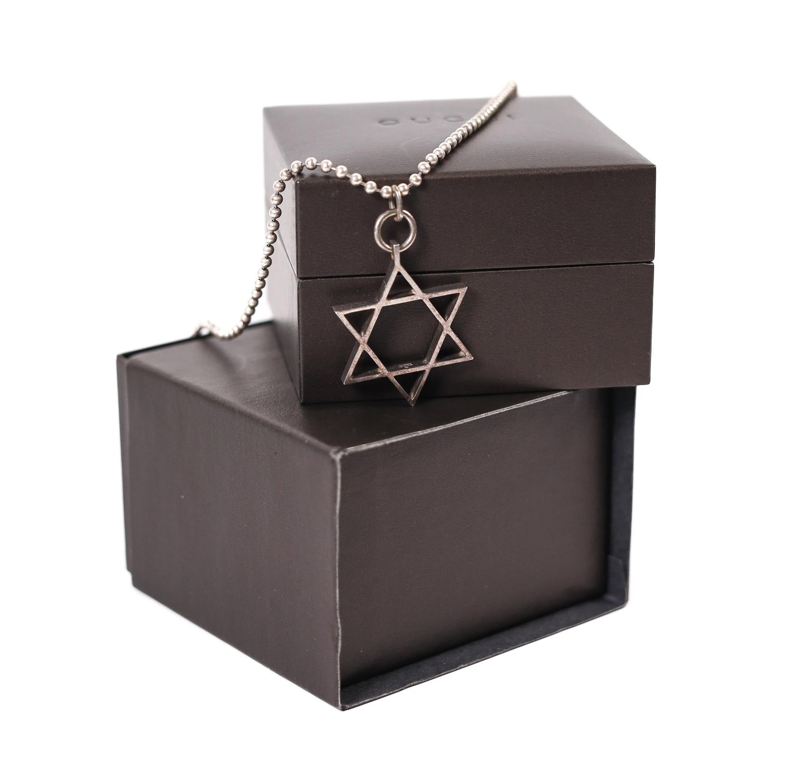 GUCCI STAR OF DAVID 925 NECKLACE W/BOX, 19.5IN. (1 of 7)
