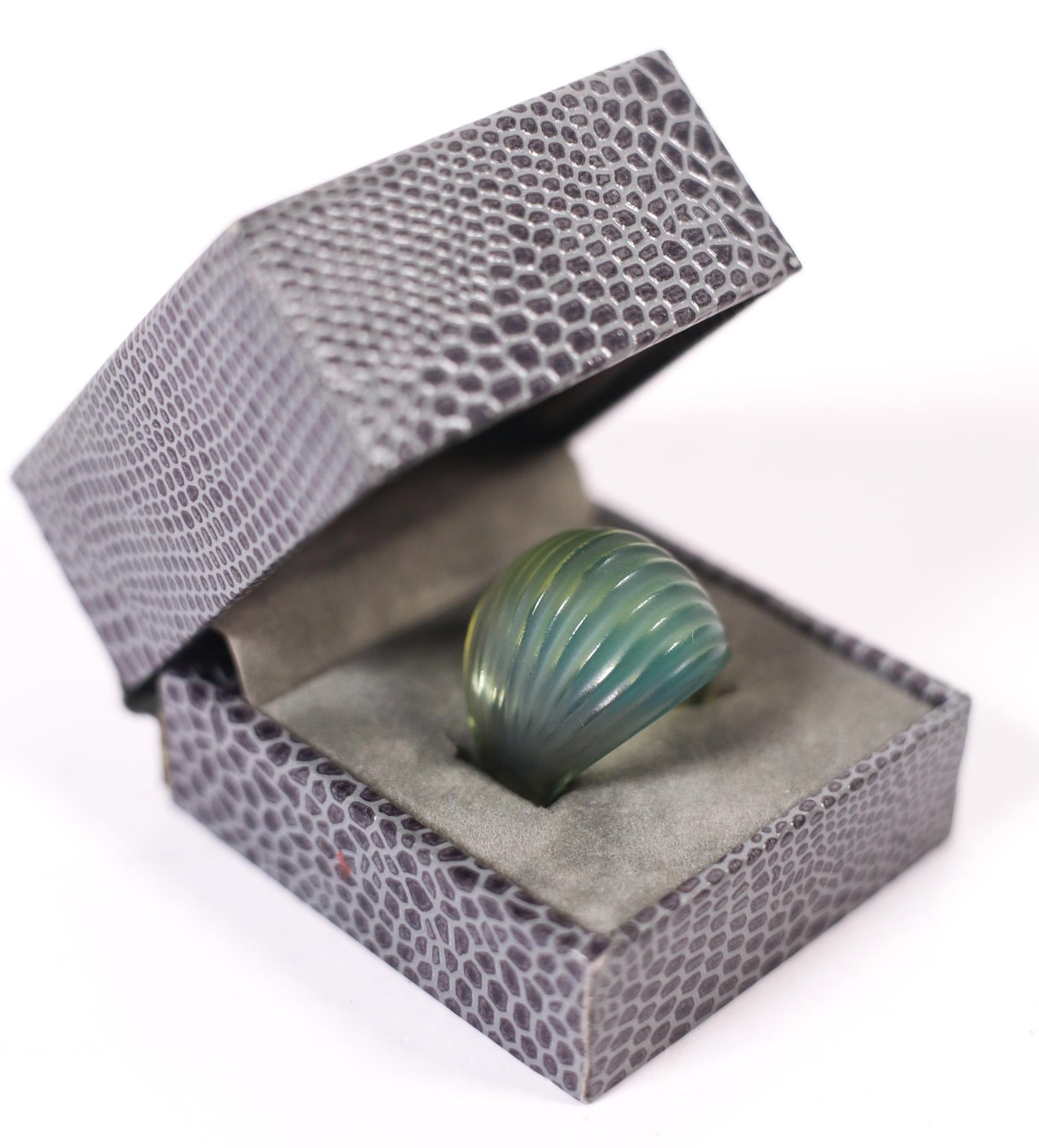 LALIQUE 1990S NARITA RING W/BOX, SIZE 5 (1 of 7)