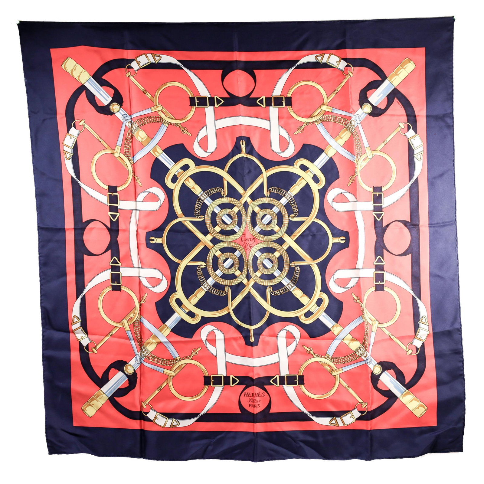HERMES CARRE EPERON D'OR SCARF, 36x36IN. (1 of 5)