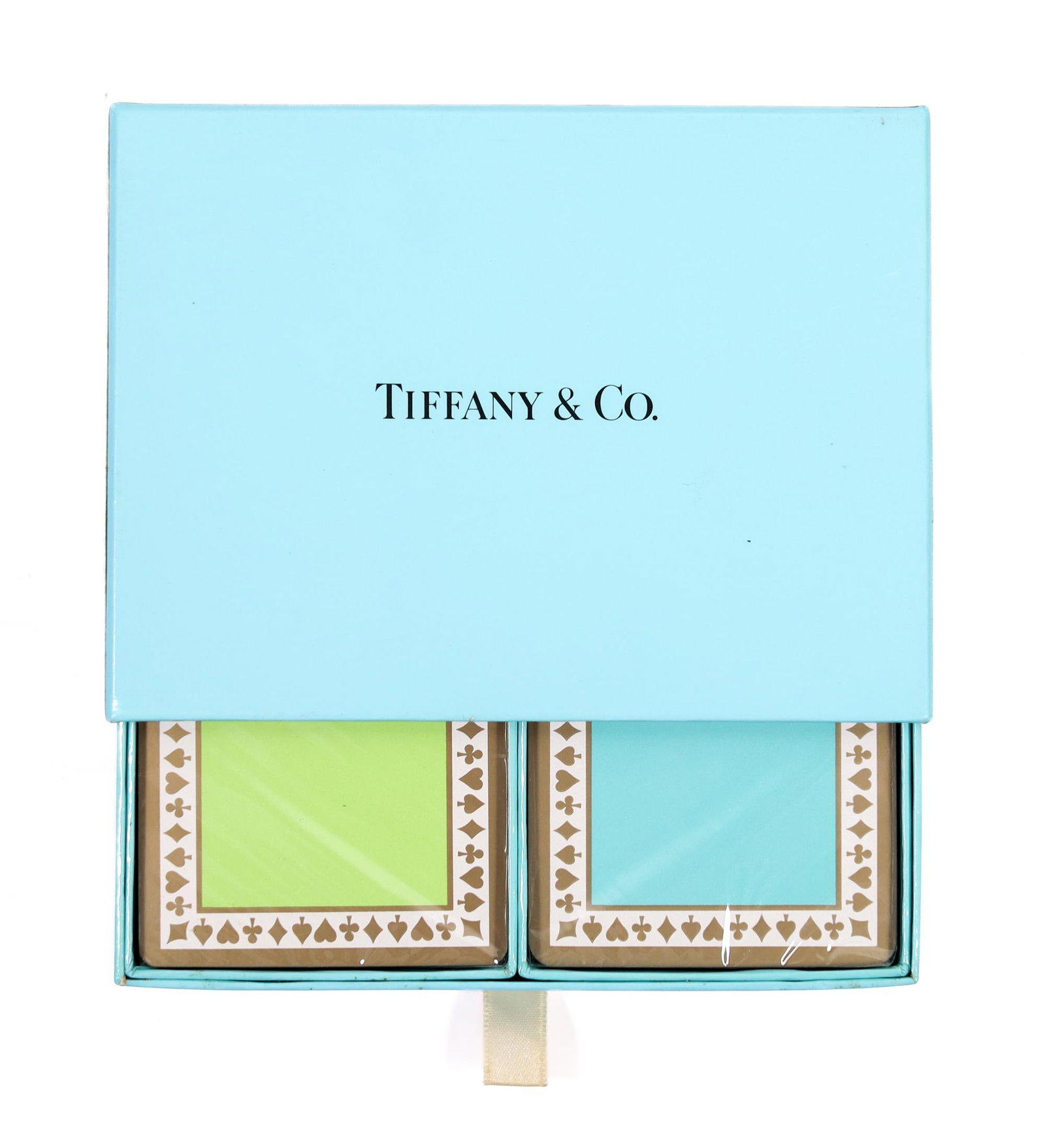 SET OF TIFFANY & CO. PLAYING CARDS W/BOX (1 of 3)