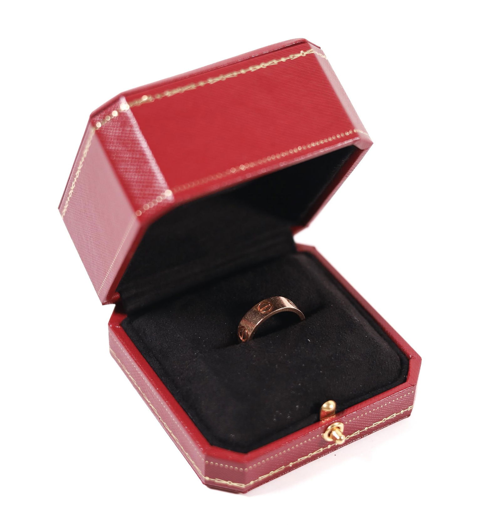 YELLOW GOLD LOVE RING W/BOX, 7, 8.0 G. (1 of 7)