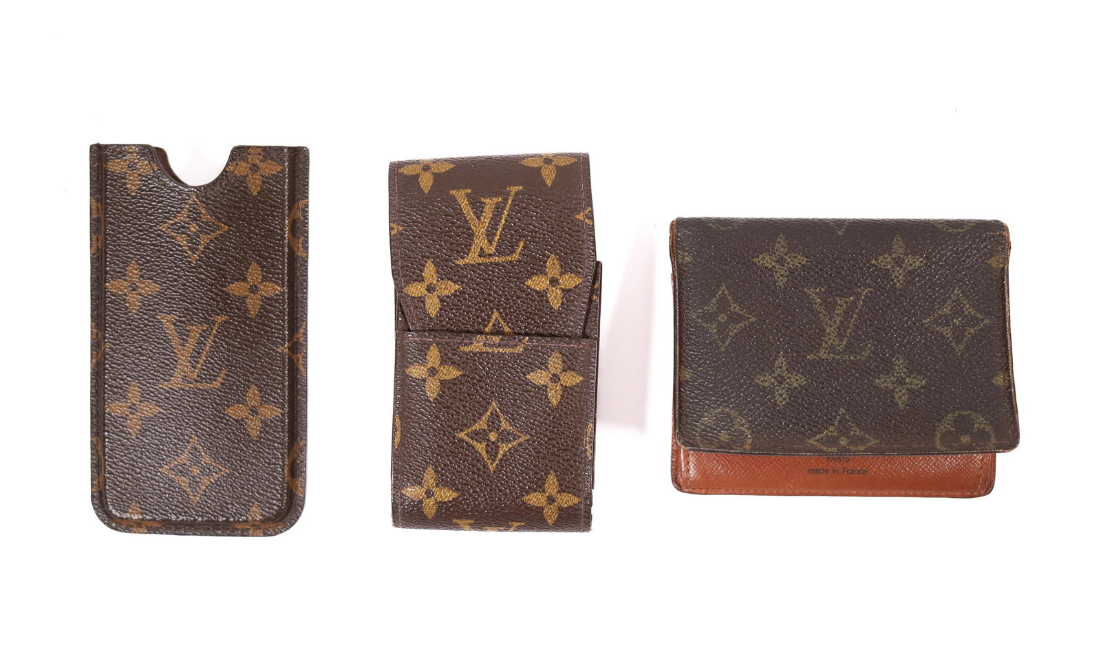 LOT OF 3 LOUIS VUITTON MONOGRAMMED WALLET & CASES (1 of 6)
