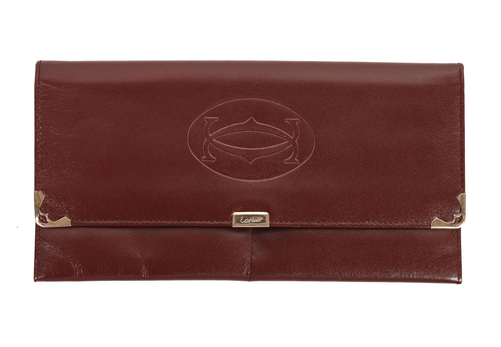 CARTIER LEATHER WALLET, 7.5 IN. (1 of 5)