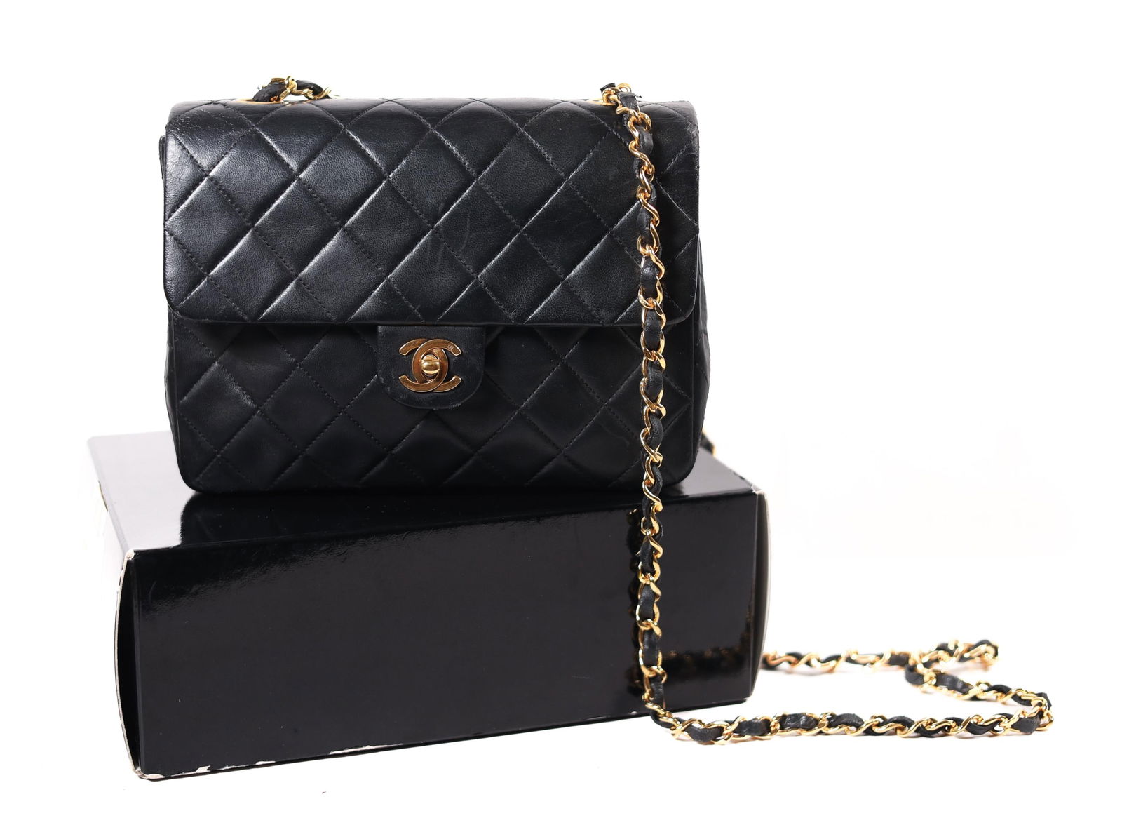 CHANEL MINI MATELASSE CHAIN BAG, W/BOX&PAPERS (1 of 6)