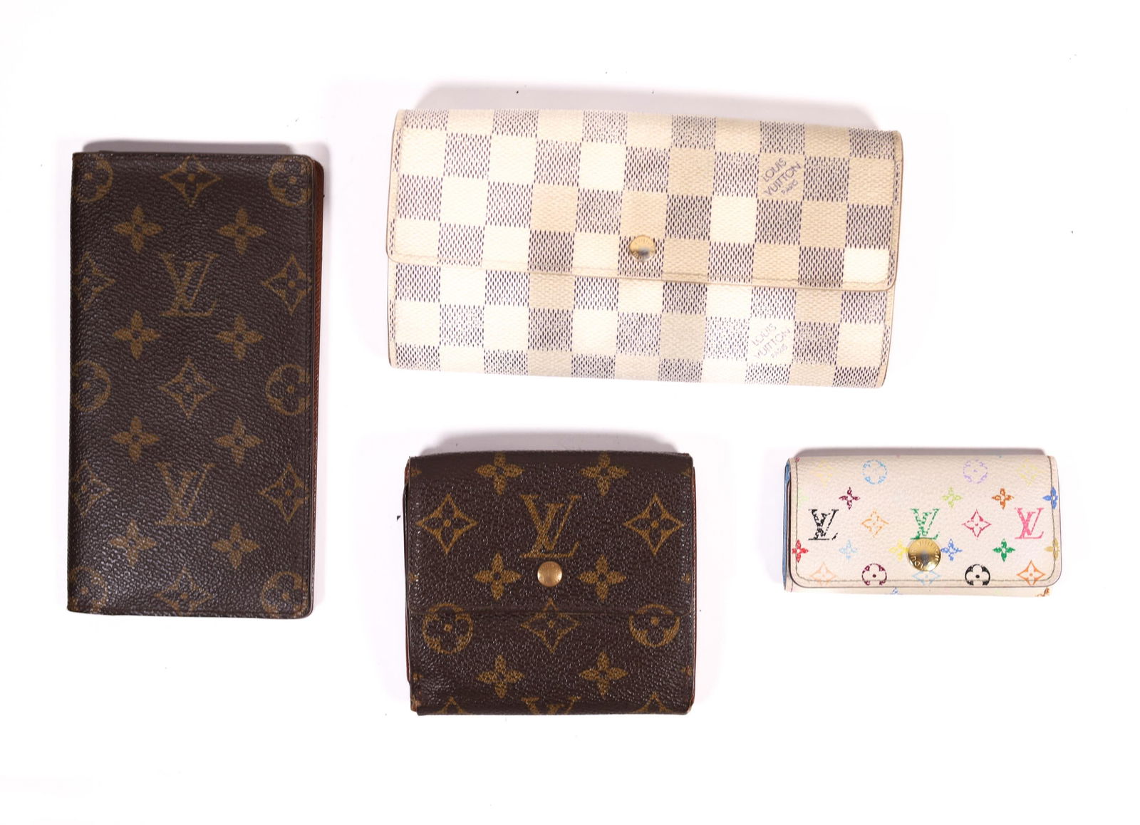 4 LOUIS VUITTON DAMIER MONOGRAM WALLETS/CASE (1 of 10)