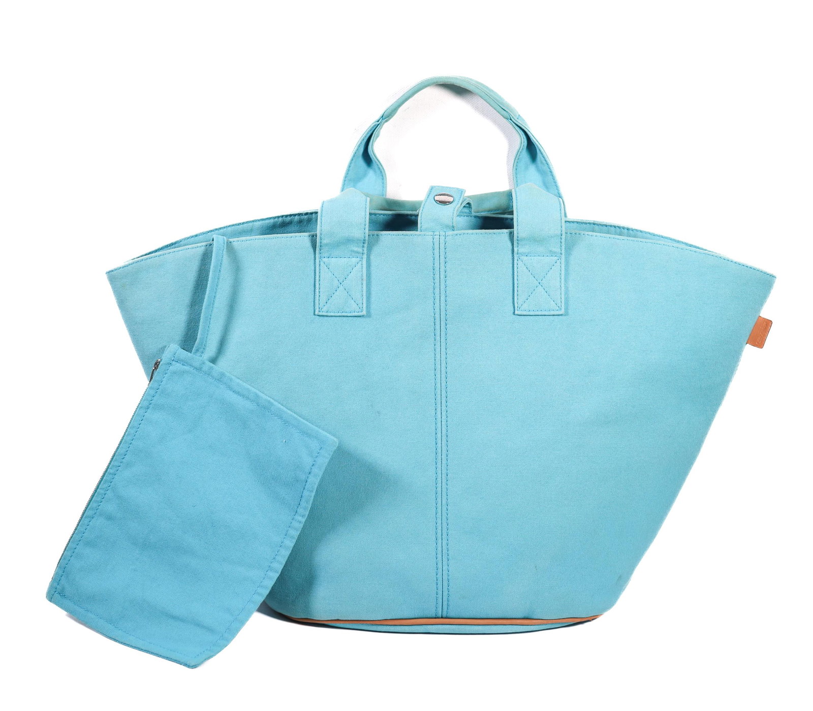 HERMES PANIER DE PLAGE CANVAS HANDBAG (1 of 5)