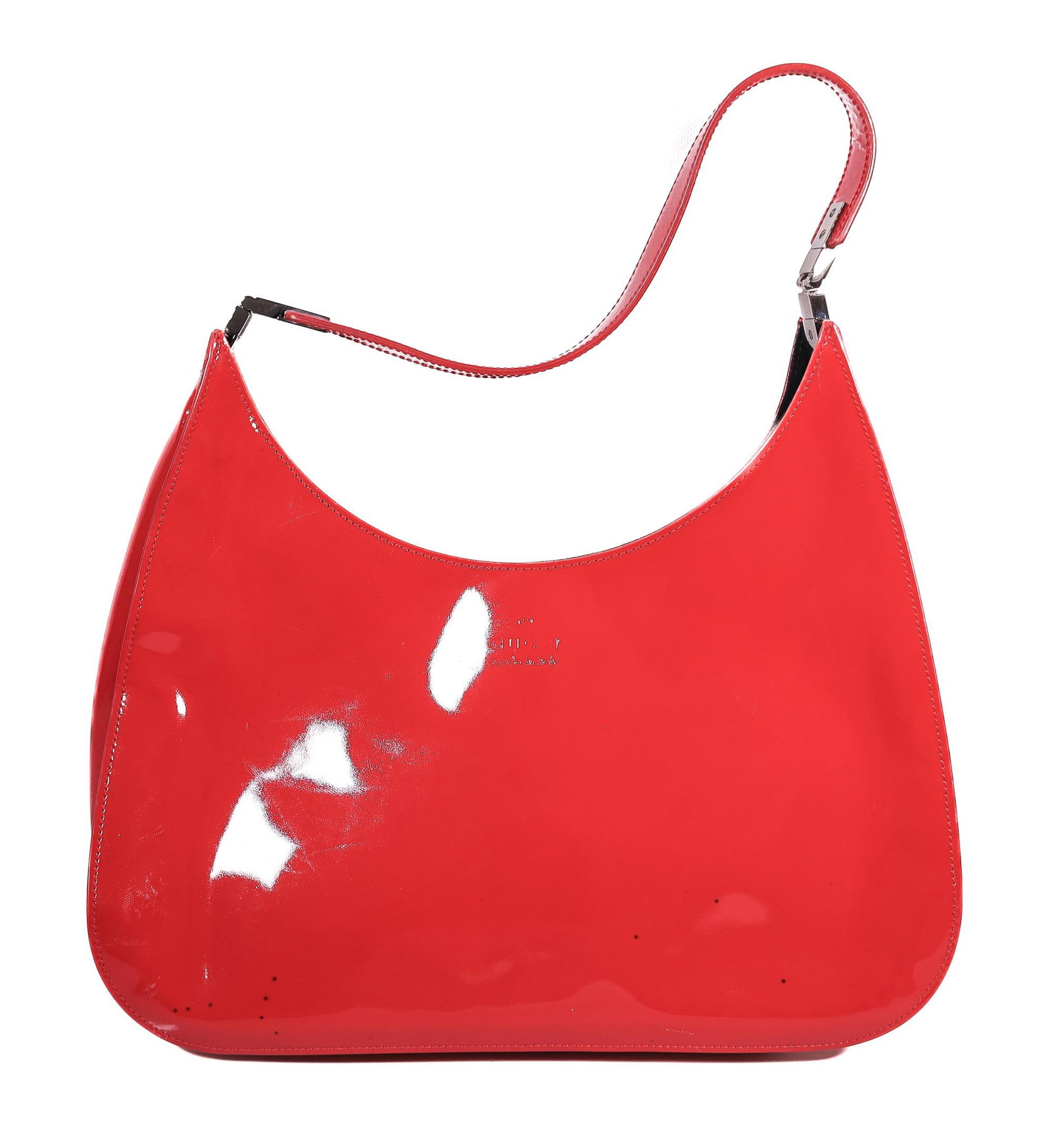 GUCCI RED PATENT LEATHER SHOULDER BAG (1 of 5)