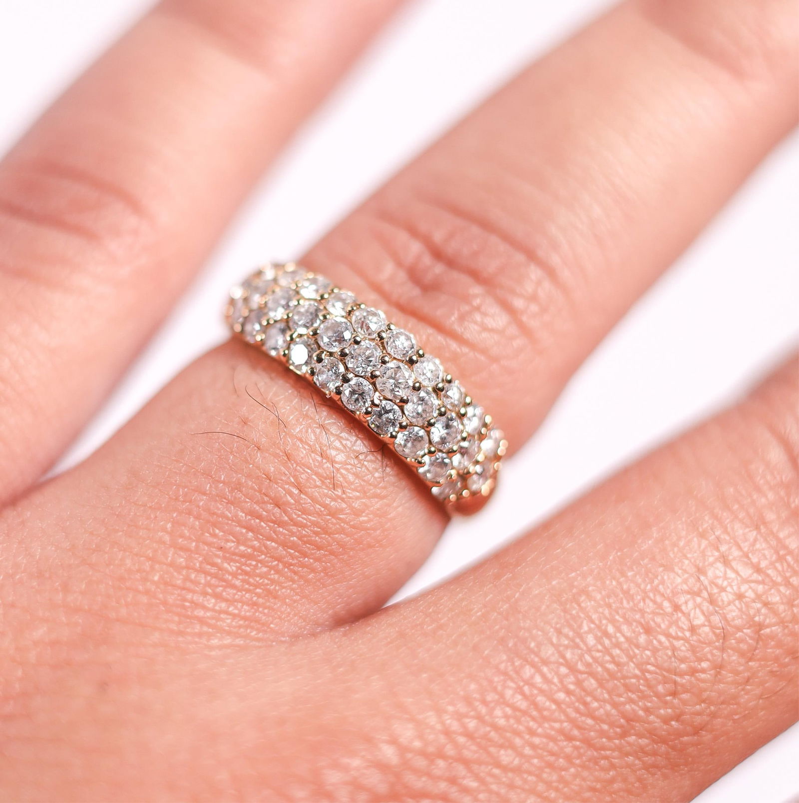 18K ROSE GOLD 1.0CTW DIAMOND RING, SIZE 7.25 (1 of 5)