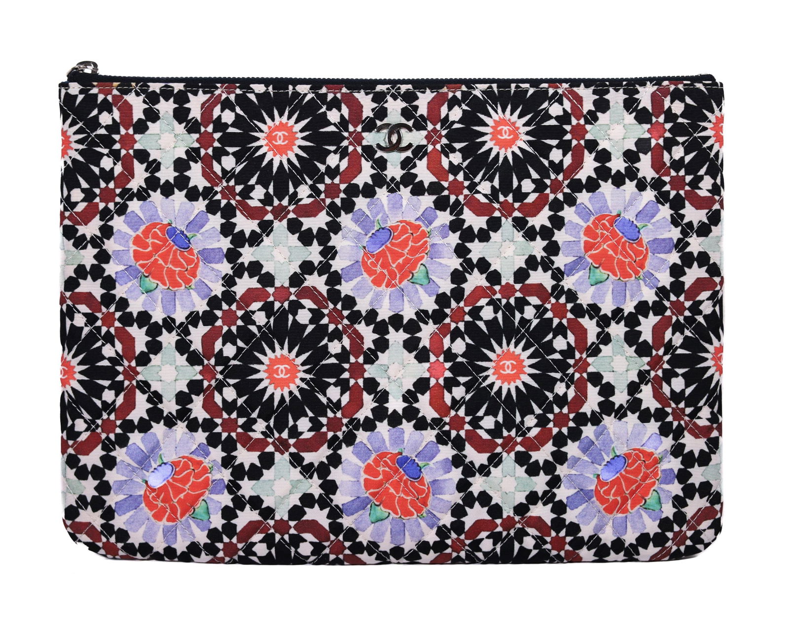 CHANEL CC FLORAL CRUISE DUBAI CLUTCH BAG (1 of 7)