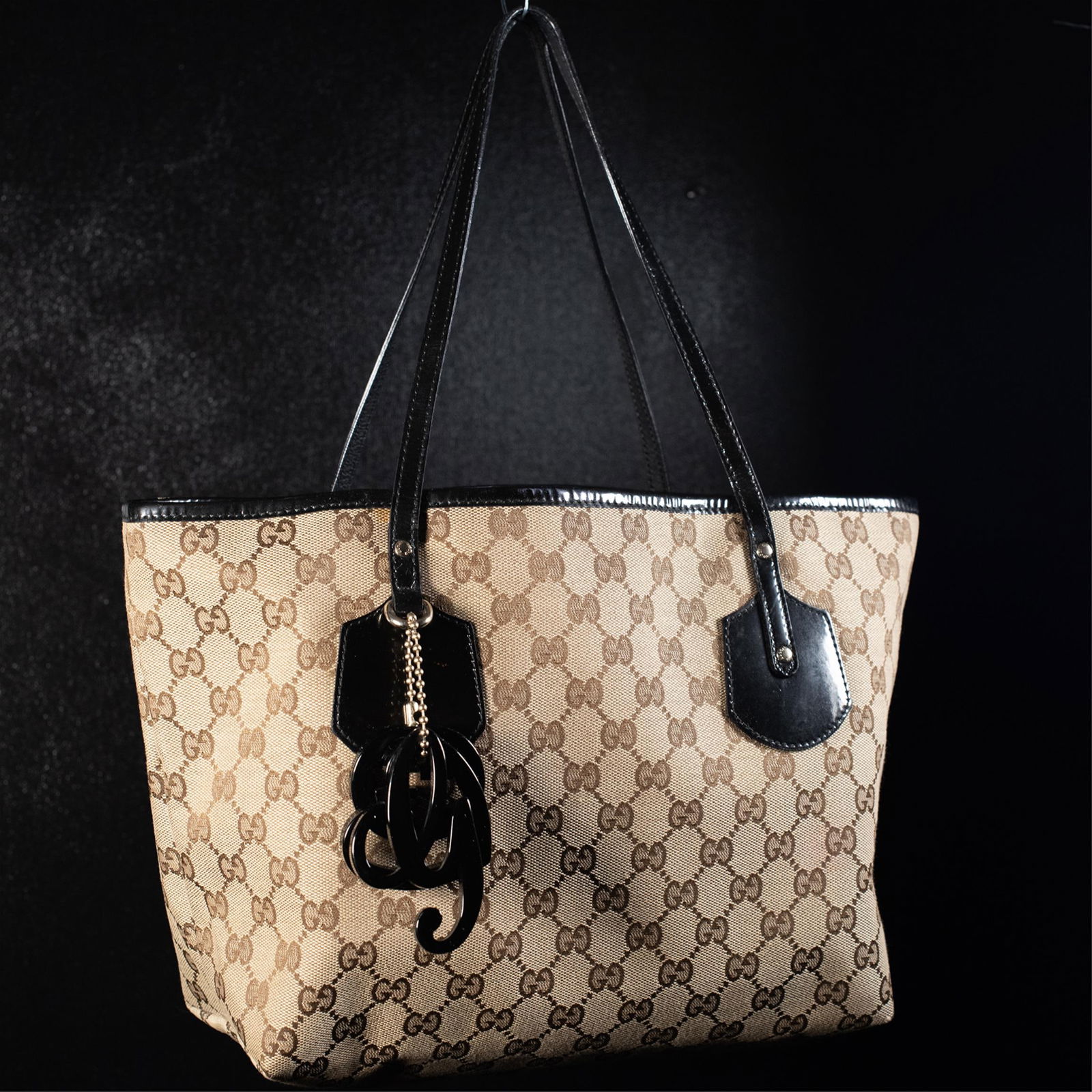 GUCCI GG CANVAS TOTE BAG W/BAG (1 of 3)