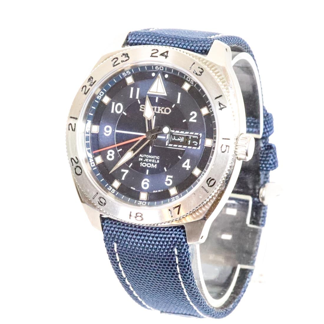 SEIKO CRITERIA NAVY DIAL AUTOMATIC WATCH, 44MM (1 of 5)