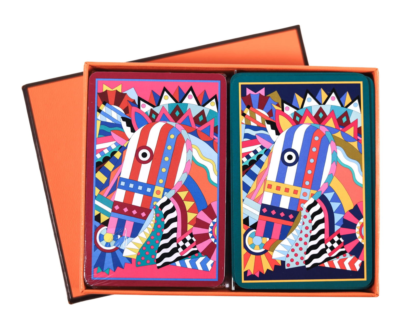 SET OF HERMES PLAYING CARDS W/BOX (1 of 3)