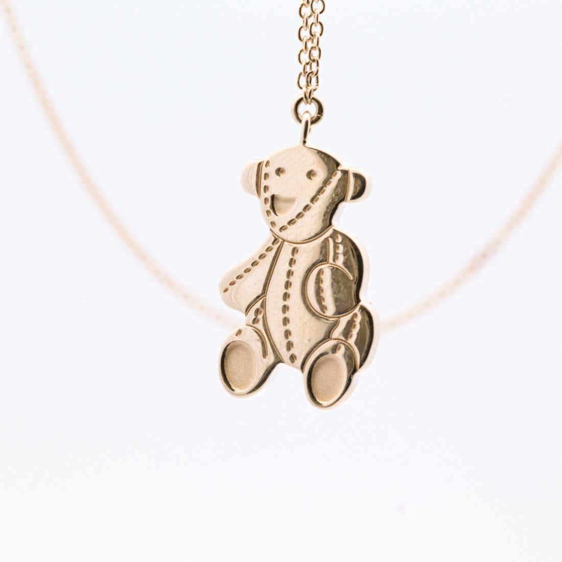 GUCCI STERLING SILVER BEAR PENDANT NECKLACE (1 of 3)