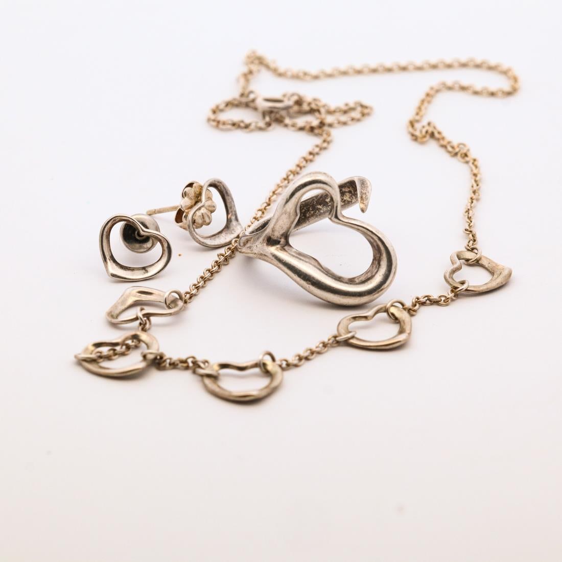 LOT OF 3 T&CO. 925 NECKLACE/EARRINGS/RING (1 of 5)