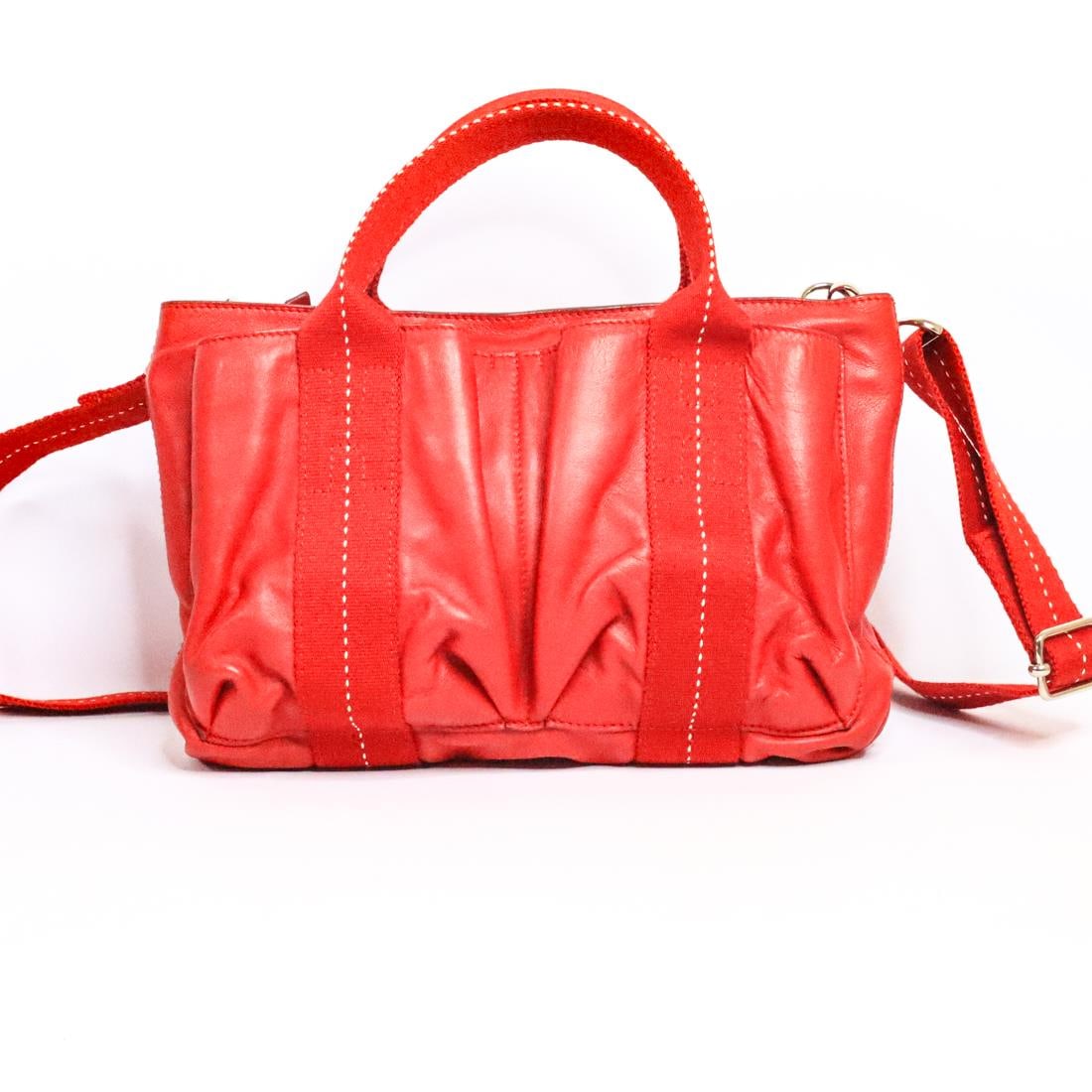 HERMES CARAVAN LEATHER HORIZONTAL PM HANDBAG (1 of 10)