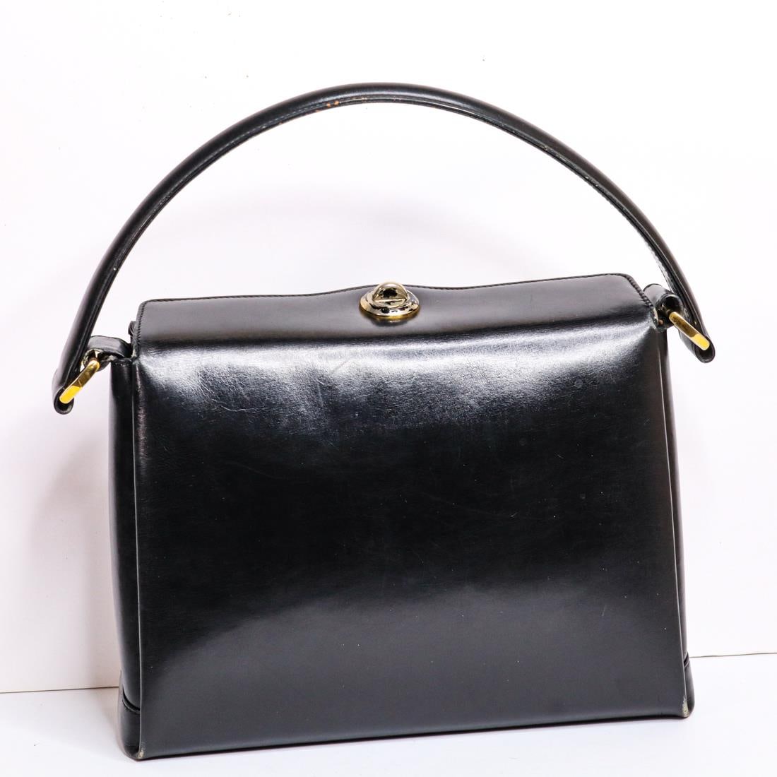 GUCCI BLACK LEATHER HANDBAG (1 of 10)