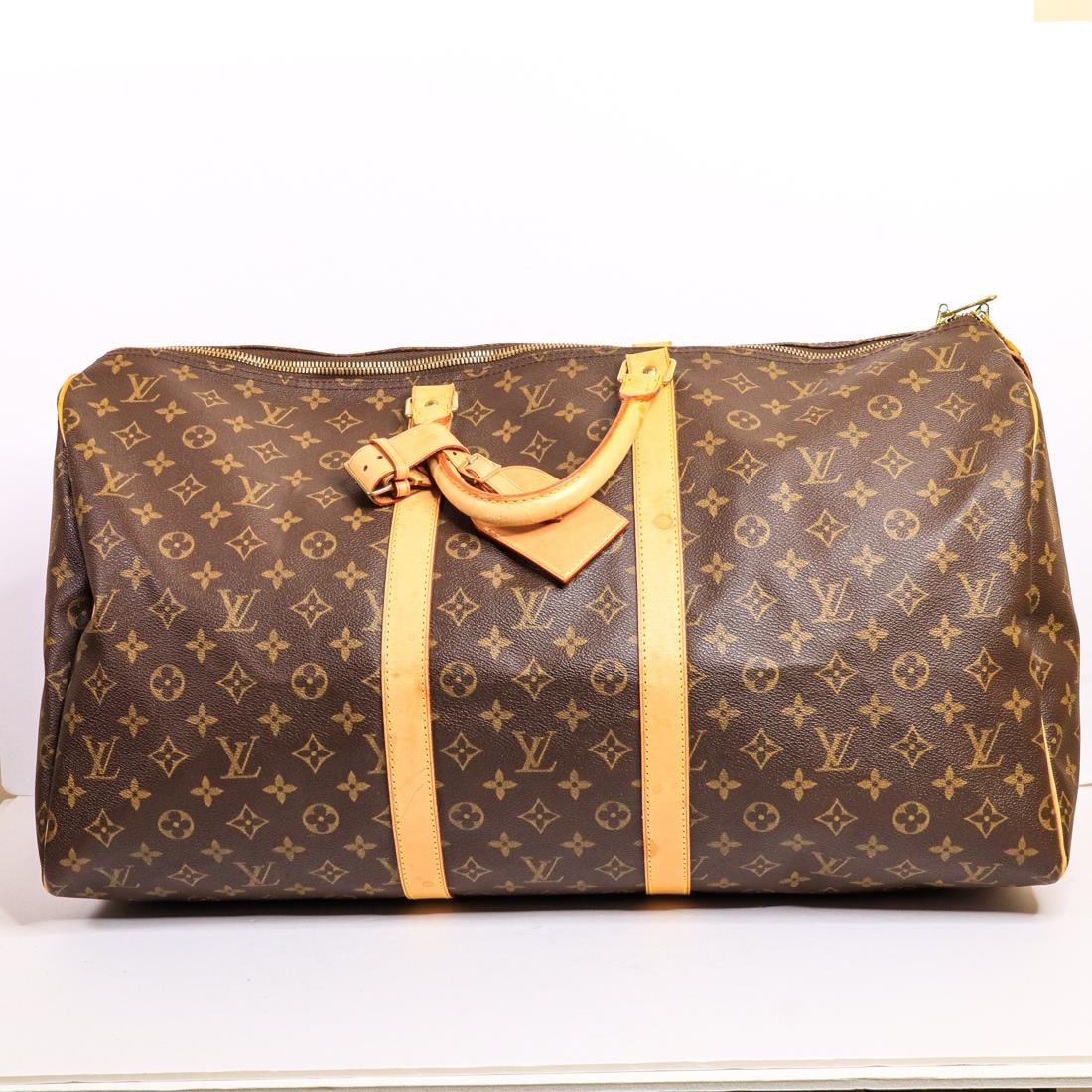 LOUIS VUITTON MONOGRAM KEEPALL 55 BOSTON BAG (1 of 9)