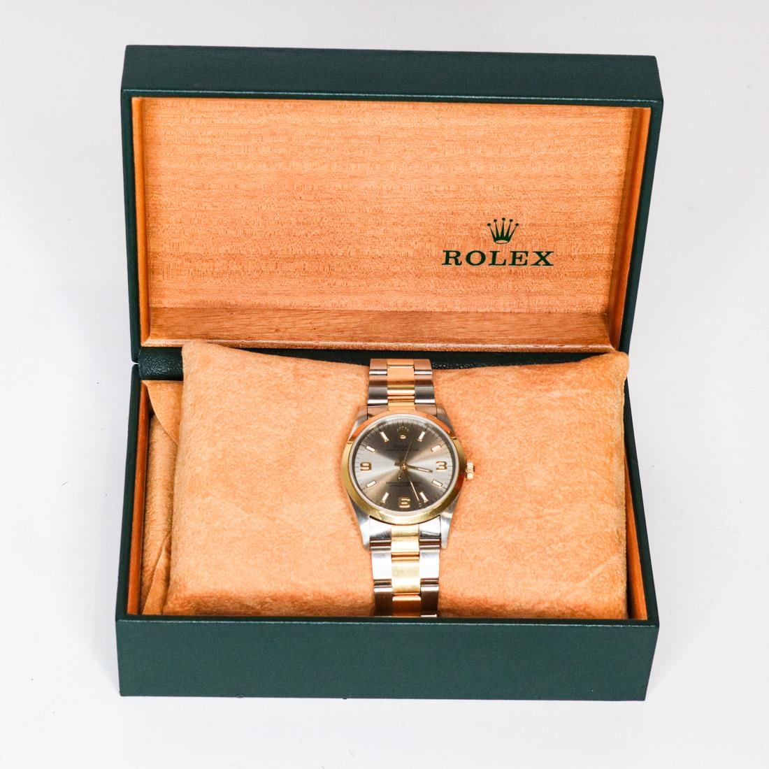 ROLEX PERPETUAL 14203 U305398 WATCH, BOX&CERT 34MM (1 of 12)
