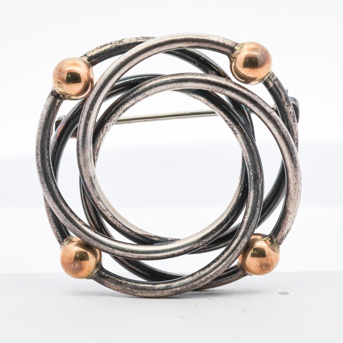 TIFFANY & CO. 14KYG STERLING PIN (1 of 6)