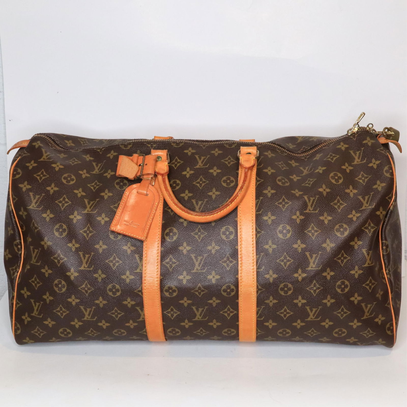 LOUIS VUITTON MONOGRAM KEEPALL 55 BOSTON BAG (1 of 9)