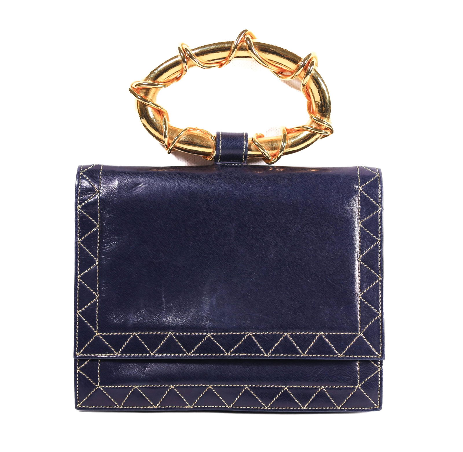 GIVENCHY SQUARE LEATHER FLAP BAG (1 of 5)