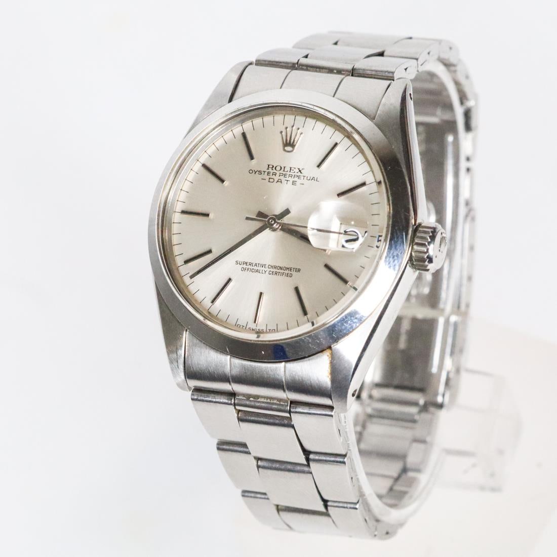 ROLEX OYSTER PERPETUAL DATE 1500 WATCH, 34MM (1 of 7)