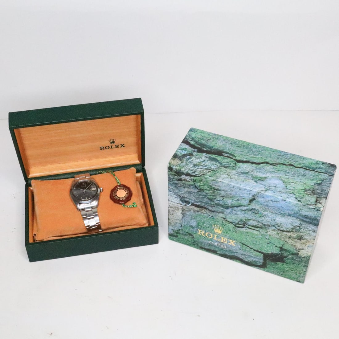 ROLEX OYSTERDATE PRECISION 6694 WATCH W/BOX, 34MM (1 of 10)