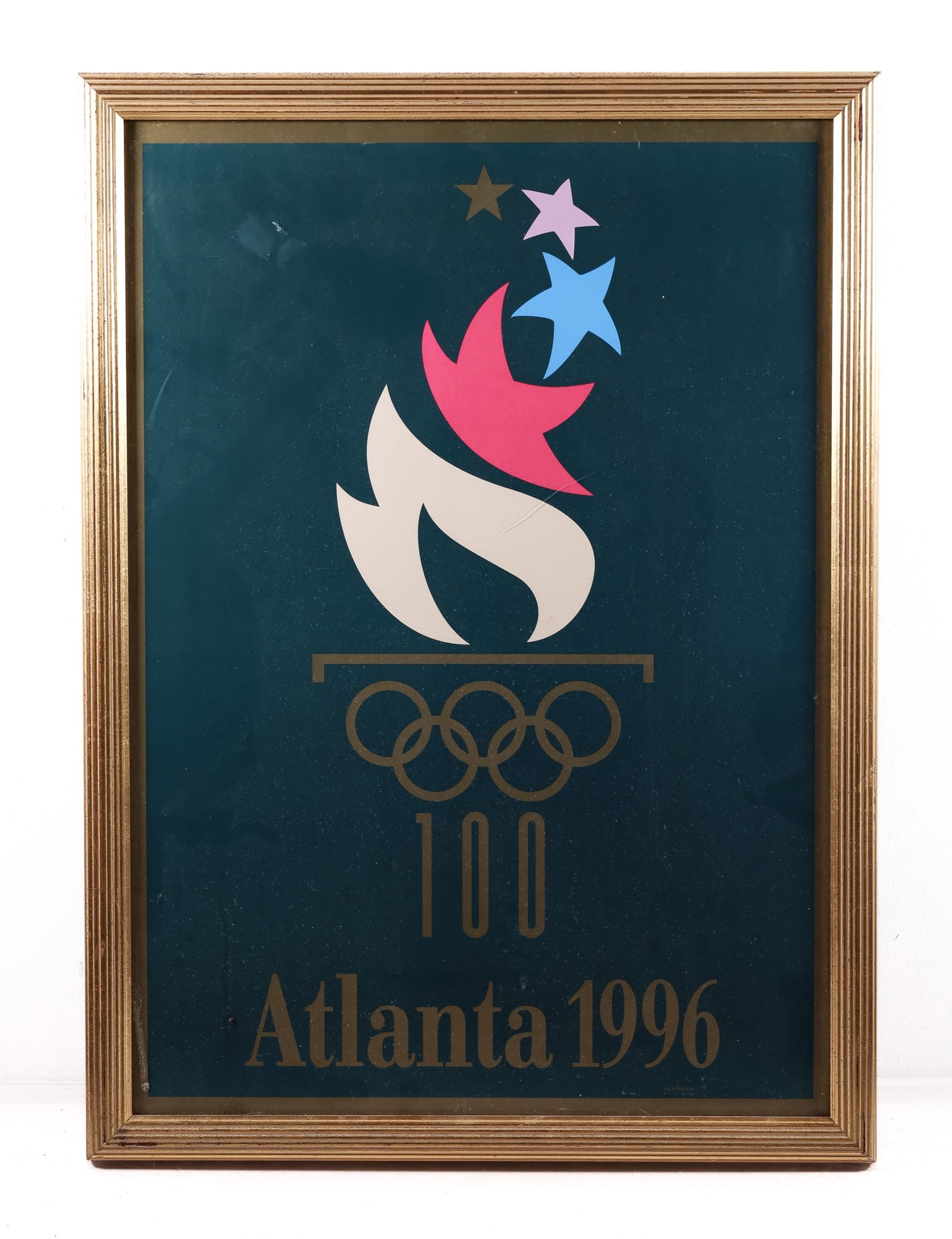 Official 1996 Atlanta Olympics Framed Artwork: 1996 Official Atlanta Olympics Framed Artwork. 17"x23"