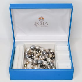JOIA DE MAJORCA LOT OF 2 PEARL NECKLACES W/BOX