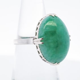 14KWG JADE RING, 5.5