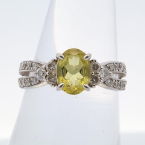 900PT 1.56CTTW TOURMALINE & DIAMOND RING, 6