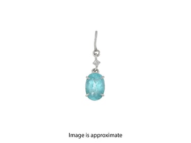 GIA CERT. 1.47CT PARAIBA TOURMALINE NECKLACE