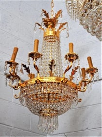 ORNATE SWAROVSKI CHANDELIER