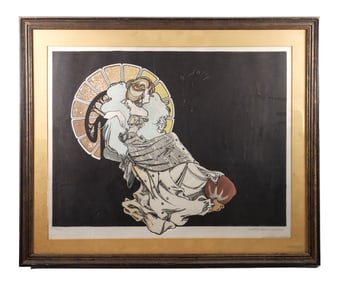 Joy Dunn Art Deco Inspired Portrait of Woman