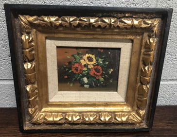 MCM Still Life Oil Painting, Signed Bouato