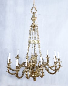 19th Century Hotel Chandelier