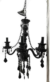 Glossy Black Maria Theresa Chandelier